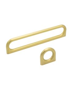 Luck Handtag - Borstad Mässing - Furnipart