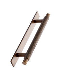 Manor Handtag med Täckbricka - Antik Mässing