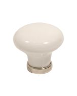 24136 Knopp - Porslin / Krom - Beslag Design