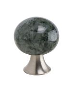 Bead Straight knopp - Grön Marmor - Furnipart