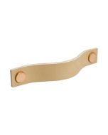 Loop Handtag - Läder Natur / Koppar - Beslag Design