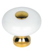  Tods Knopp - Vit Porslin / Mässing